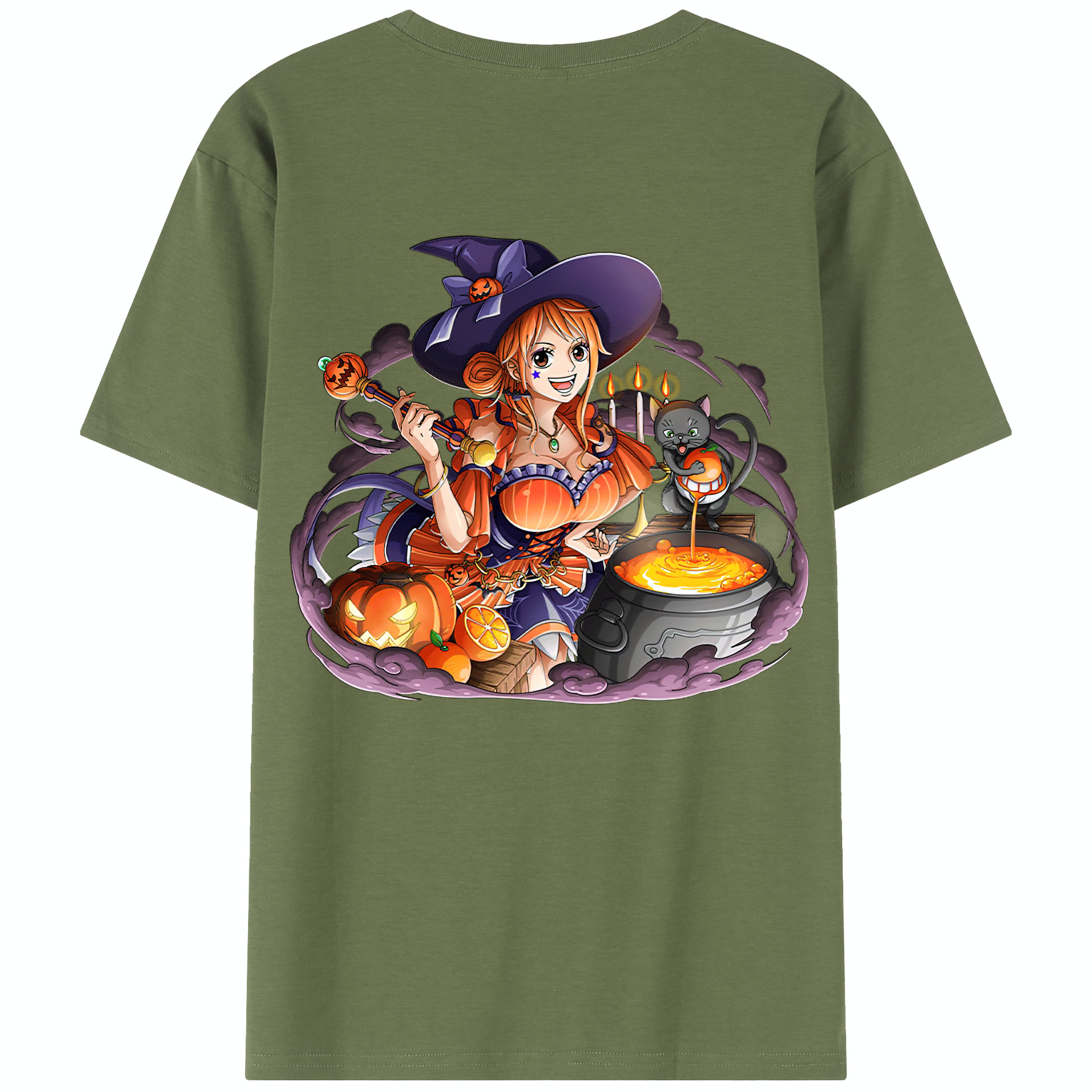 ワンピース ナミ ONE PIECE Nami 綿100％半袖Tシャツ（背面プリント）
